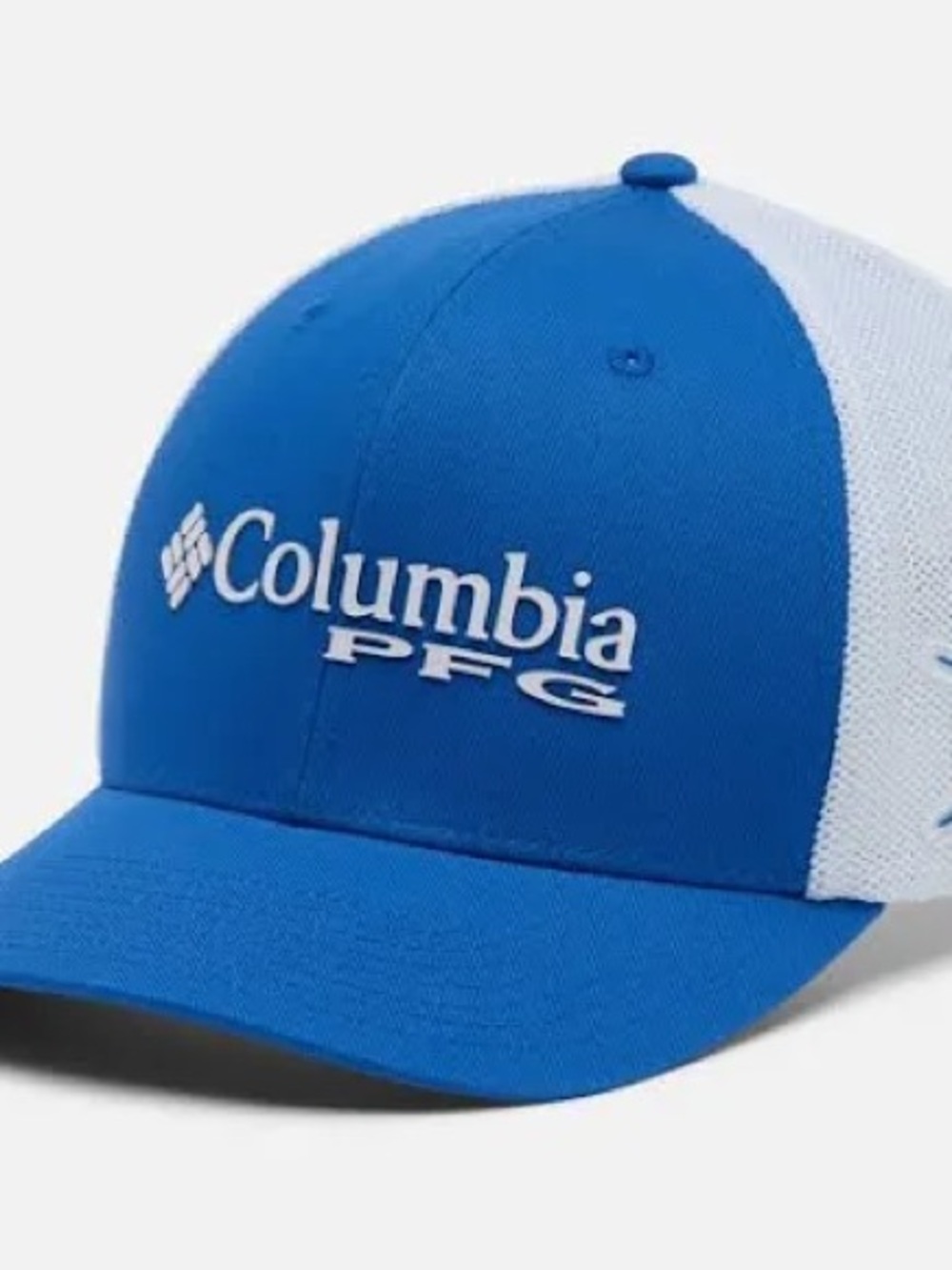 Columbia Royal Blue & White Mesh PFG Cap